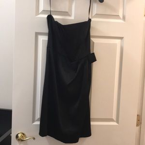 Satin Strapless Cocktail Dress